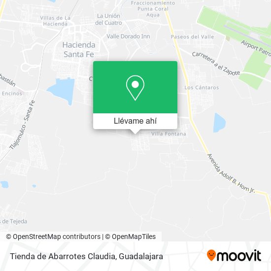 Mapa de Tienda de Abarrotes Claudia