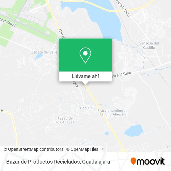 Mapa de Bazar de Productos Reciclados