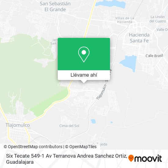 Mapa de Six Tecate 549-1 Av Terranova Andrea Sanchez Ortiz