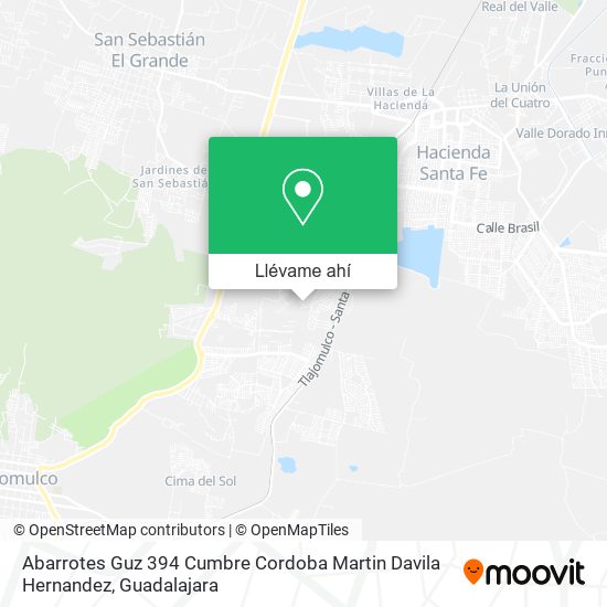 Mapa de Abarrotes Guz 394 Cumbre Cordoba Martin Davila Hernandez