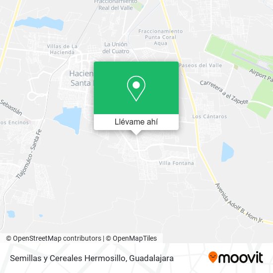 Mapa de Semillas y Cereales Hermosillo