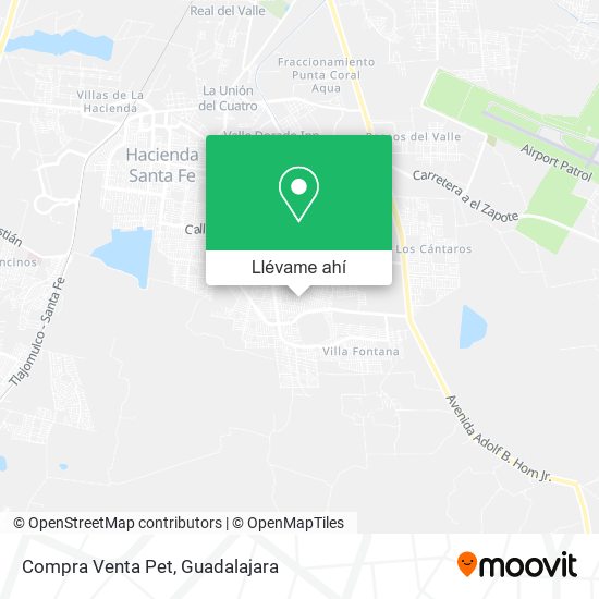 Mapa de Compra Venta Pet