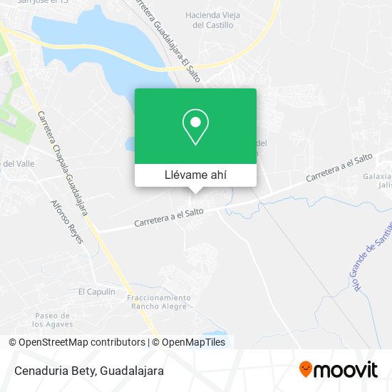 Mapa de Cenaduria Bety