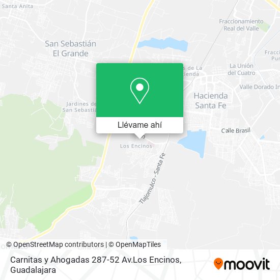 Mapa de Carnitas y Ahogadas 287-52 Av.Los Encinos