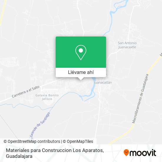 Mapa de Materiales para Construccion Los Aparatos