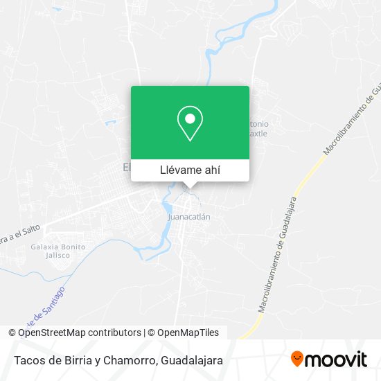 Cómo llegar a Tacos de Birria y Chamorro en Juanacatlán en Autobús?