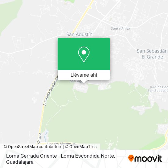 Mapa de Loma Cerrada Oriente - Loma Escondida Norte