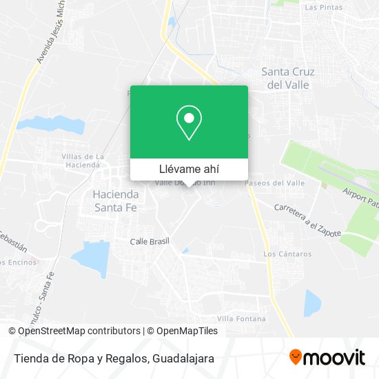 Cómo llegar a Tienda de Ropa y Regalos en Tlajomulco De Zúñiga en Autobús?