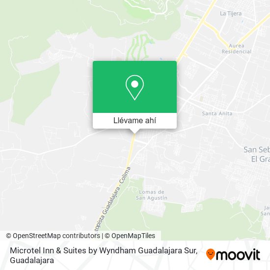 Mapa de Microtel Inn & Suites by Wyndham Guadalajara Sur