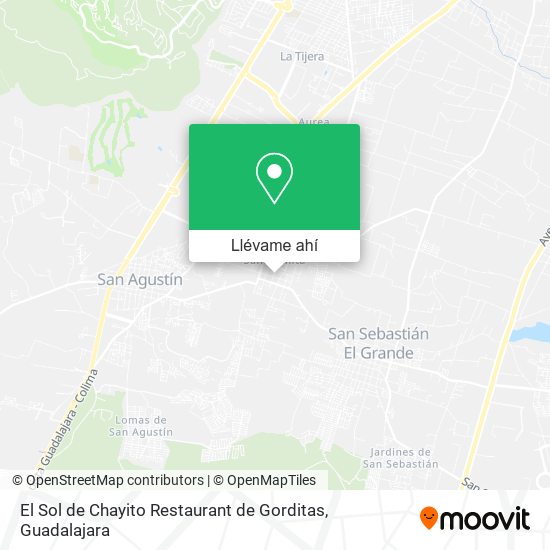 Mapa de El Sol de Chayito Restaurant de Gorditas