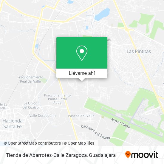 Mapa de Tienda de Abarrotes-Calle Zaragoza