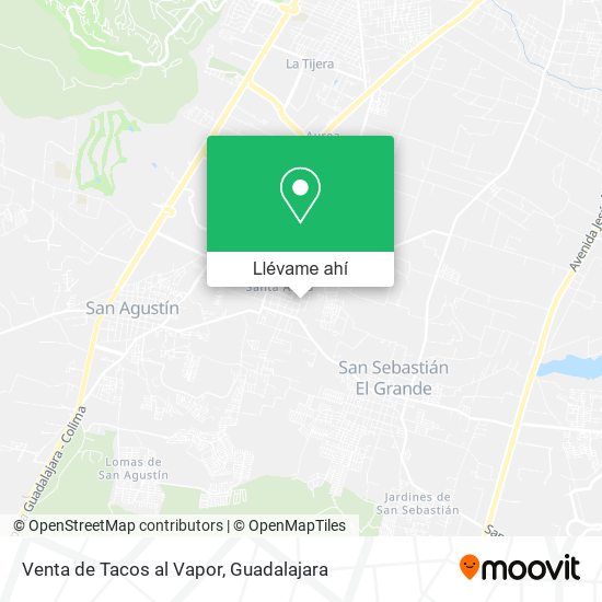 Mapa de Venta de Tacos al Vapor