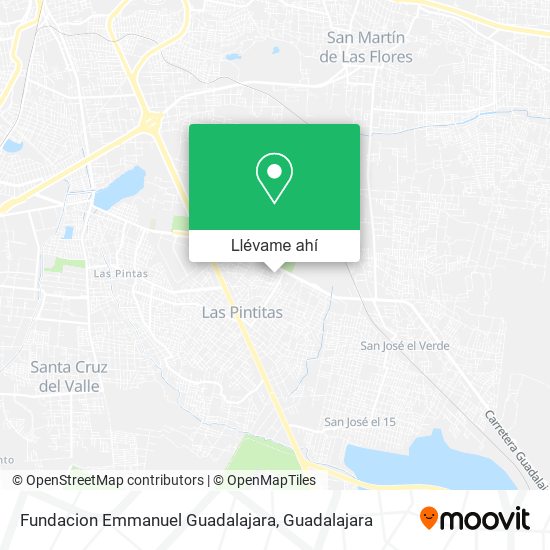 Mapa de Fundacion Emmanuel Guadalajara