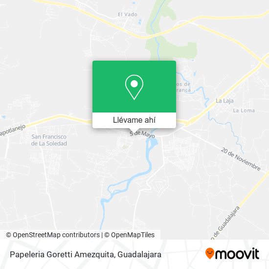 Mapa de Papeleria Goretti Amezquita