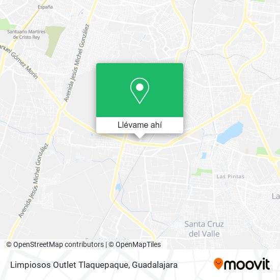 Mapa de Limpiosos Outlet Tlaquepaque