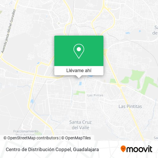 Mapa de Centro de Distribución Coppel