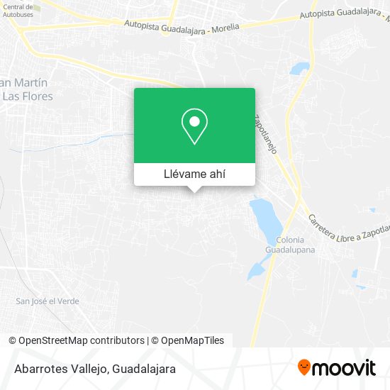 Mapa de Abarrotes Vallejo