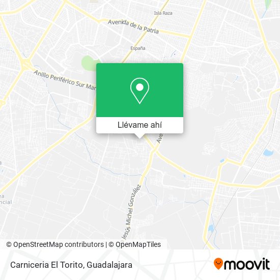 Mapa de Carniceria El Torito