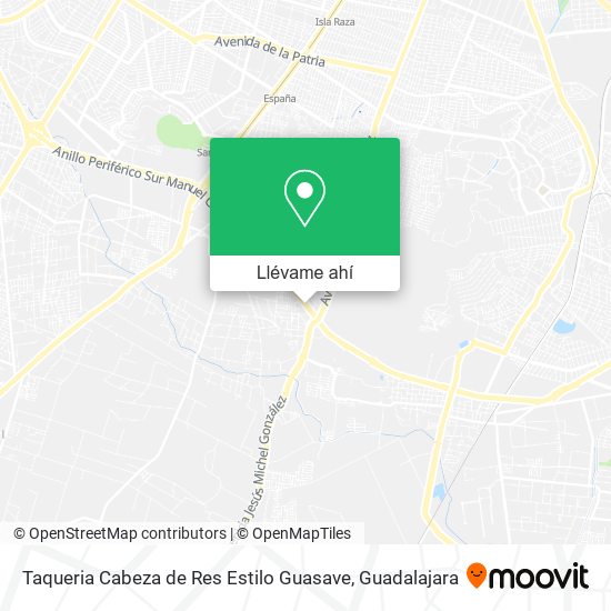 Mapa de Taqueria Cabeza de Res Estilo Guasave