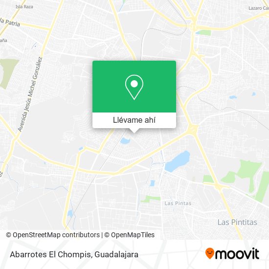 Mapa de Abarrotes El Chompis