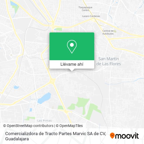 Mapa de Comercializdora de Tracto Partes Marvic SA de CV