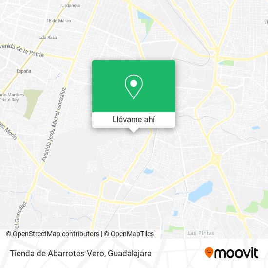 Mapa de Tienda de Abarrotes Vero