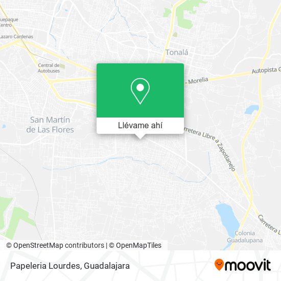 Mapa de Papeleria Lourdes