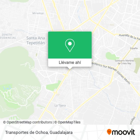 Mapa de Transportes de Ochoa
