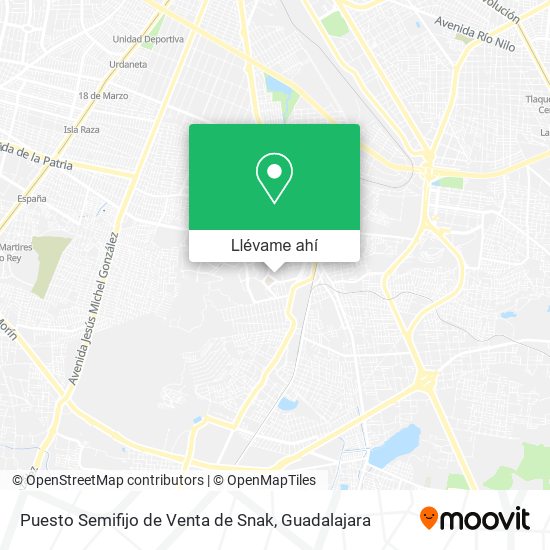 Mapa de Puesto Semifijo de Venta de Snak