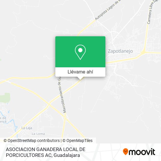 Mapa de ASOCIACION GANADERA LOCAL DE PORCICULTORES AC