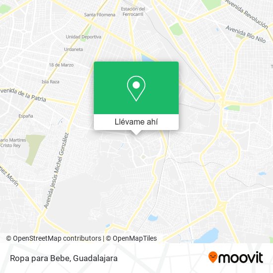 Mapa de Ropa para Bebe