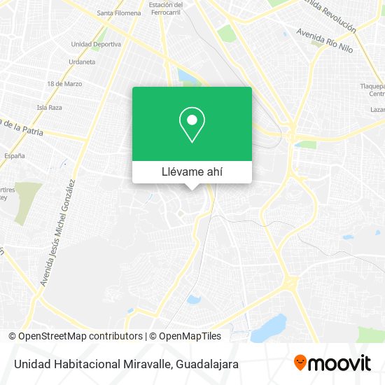 Mapa de Unidad Habitacional Miravalle