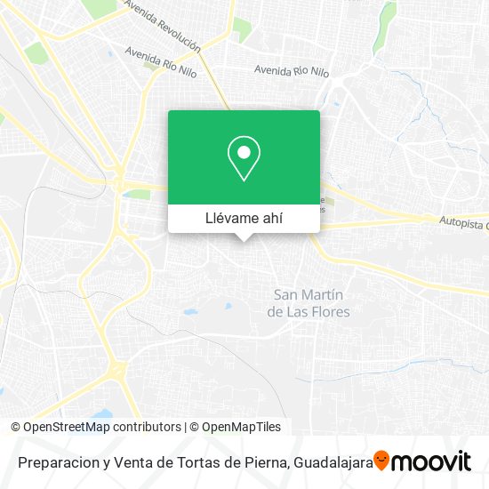 Mapa de Preparacion y Venta de Tortas de Pierna