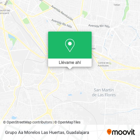 Mapa de Grupo Aa Morelos Las Huertas