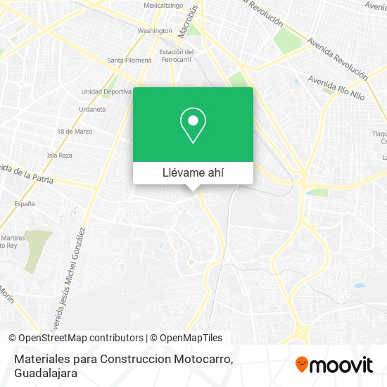 Mapa de Materiales para Construccion Motocarro