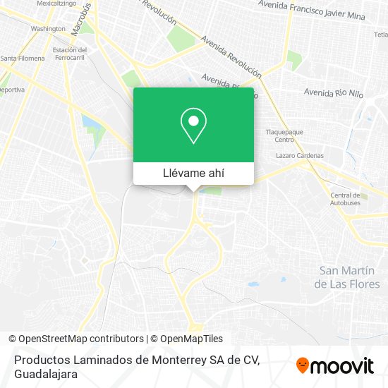 Mapa de Productos Laminados de Monterrey SA de CV