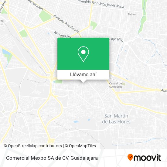 Mapa de Comercial Mexpo SA de CV