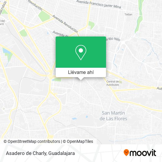 Mapa de Asadero de Charly