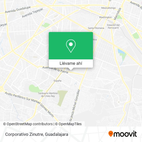 Mapa de Corporativo Zinutre