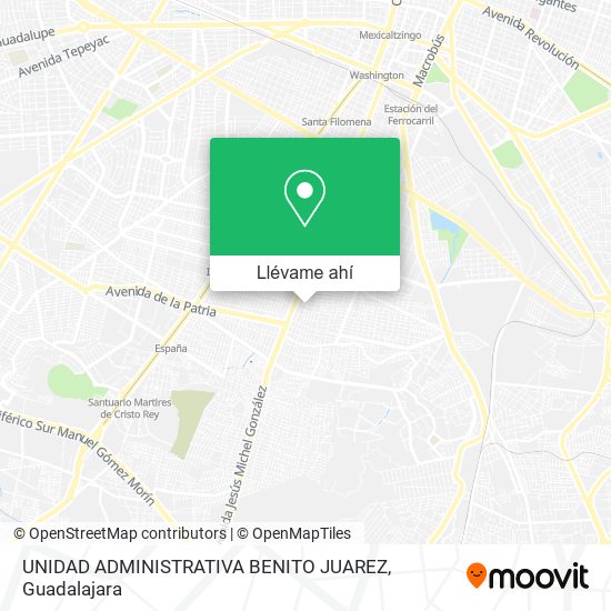 Mapa de UNIDAD ADMINISTRATIVA BENITO JUAREZ