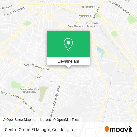 Mapa de Centro Grupo El Milagro