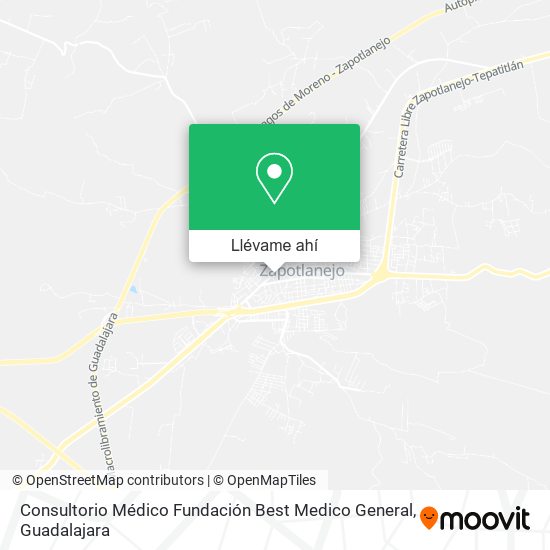 Mapa de Consultorio Médico Fundación Best Medico General