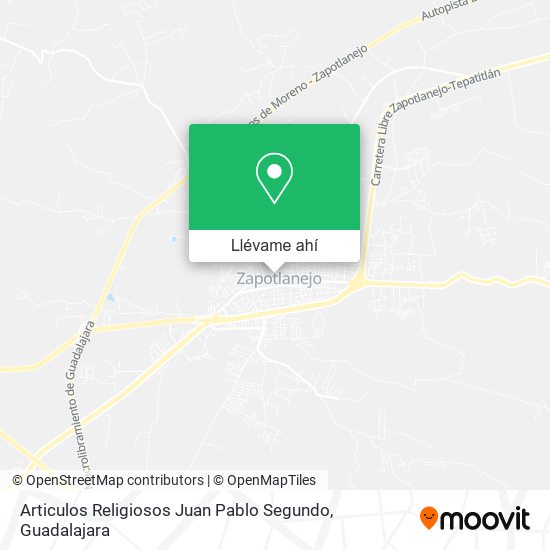 Mapa de Articulos Religiosos Juan Pablo Segundo