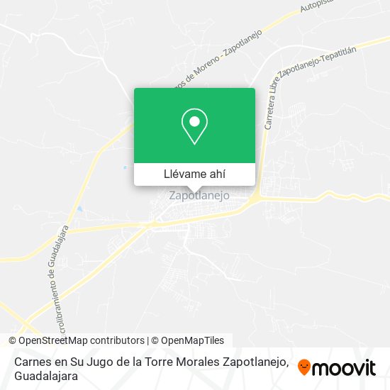 Mapa de Carnes en Su Jugo de la Torre Morales Zapotlanejo