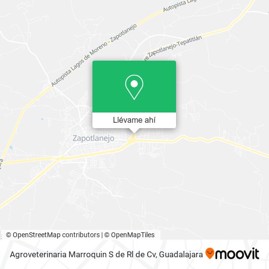 Mapa de Agroveterinaria Marroquin S de Rl de Cv