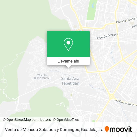 Mapa de Venta de Menudo Sabaods y Domingos