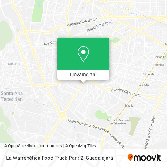 Mapa de La Wafrenética Food Truck Park 2