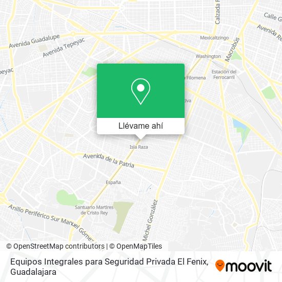 Mapa de Equipos Integrales para Seguridad Privada El Fenix