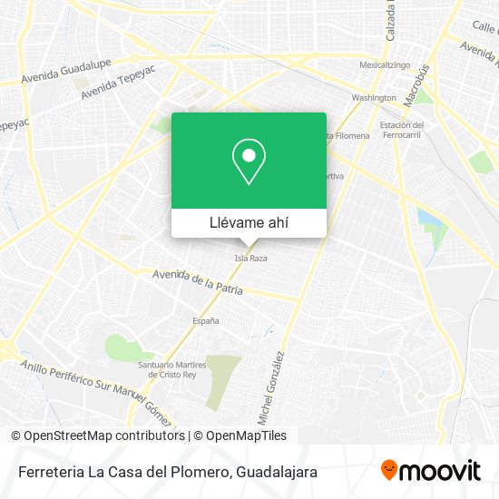 Mapa de Ferreteria La Casa del Plomero