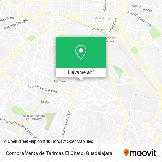 Mapa de Compra Venta de Tarimas El Chato